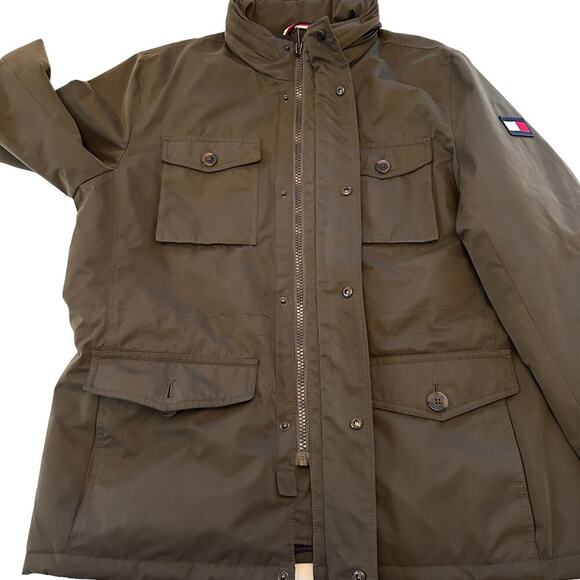 TOMMY HILFIGER Military Inspired Utility Jacket Size Large - Picture 5 of 15